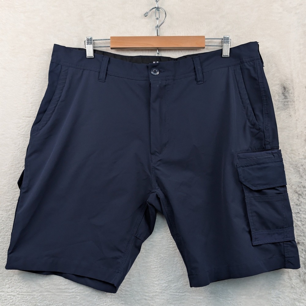FXD LS-1 Cargo Shorts Mens 42 Navy Blue 10" Lightweight Quick Dry Hiking Utility